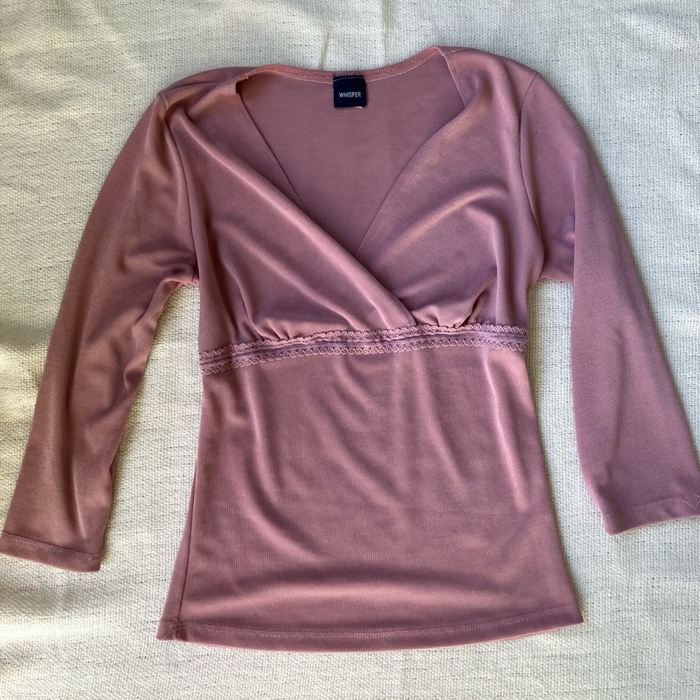 Pink vintage too cropped long sleeve